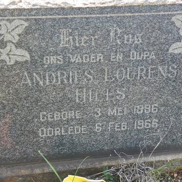 HILLS Andries Lourens 1886-1966