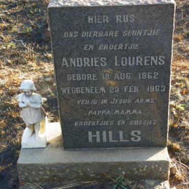 HILLS Andries Lourens 1962-1963