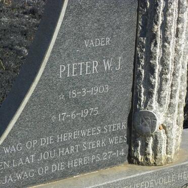 JORDAAN Pieter W.J. 1903-1975 & Anna S. 1909-1990