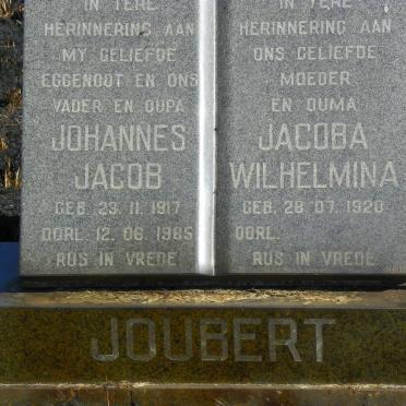 JOUBERT Johannes Jacob 1917-1985 & Jacoba Wilhelmina 1920-