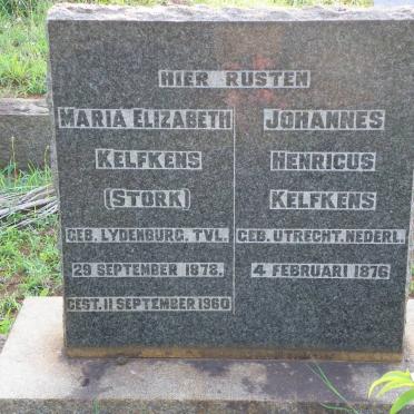 KELFKENS Johannes Henricus 1876- &amp; Maria Elizabeth STORK 1878-1960