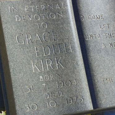 KIRK Grace Edith 1904-1973