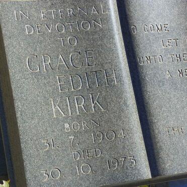 KIRK Grace Edith 1904-1973