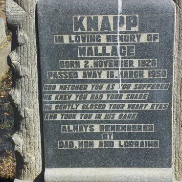 KNAPP Wallace 1926-1950
