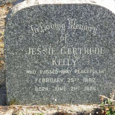 KELLY Jessie Gertrude 1886-1962
