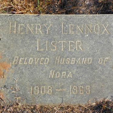 LISTER Henry Lennox 1908-1965