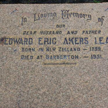 LEACH Edward Eric Akers 1899-1951
