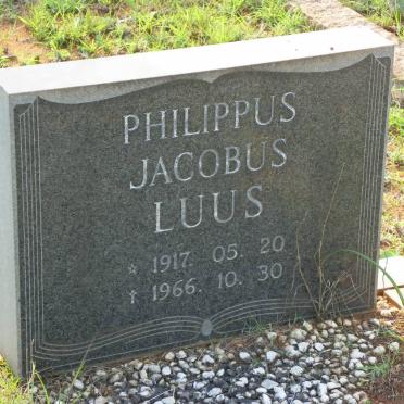 LUUS Philippus Jacobus 1917-1966