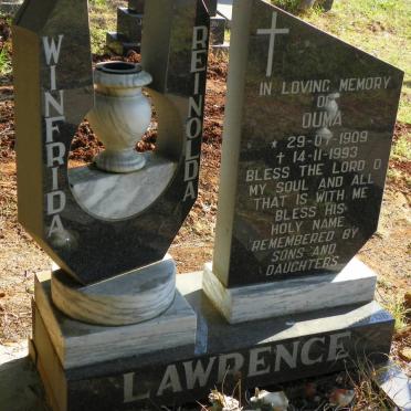 LAWRENCE Winfrida Reinolda 1909-1993