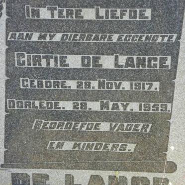 LANGE Girtie, de 1917-1959