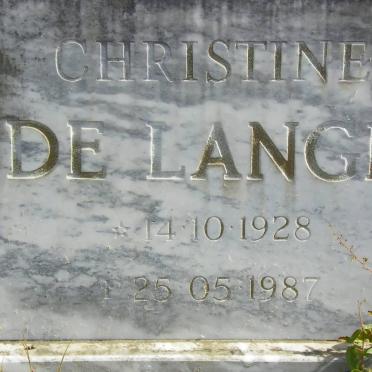 LANGE Christine, de 1928-1987