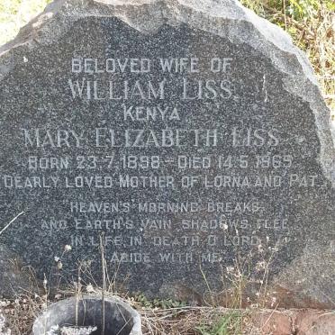 LISS Mary Elizabeth 1898-1965
