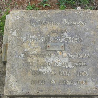 LANDMAN Donovan A. 1903-1969