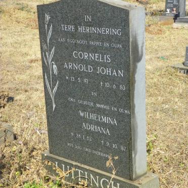 LUITINGH Cornelis Arnold Johan 1897-1983 &amp; Wilhelmina Adriana 1903-1987