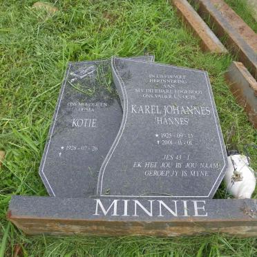 MINNIE Karel Johannes 1925-2001 &amp; Kotie 1928-