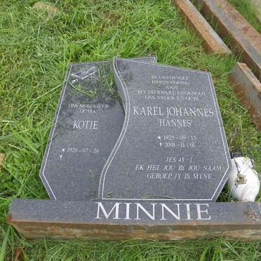 MINNIE Karel Johannes 1925-2001 &amp; Kotie 1928-