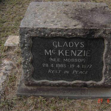 McKENZIE Gladys nee MOSSOP 1905-1977