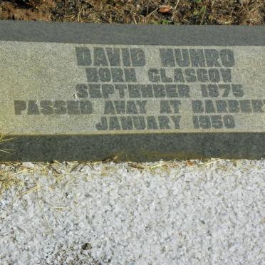 MUNRO David 1875-1950