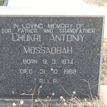 MOSSAOBAH Chukri Antoniy 1874-1968