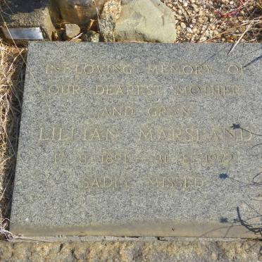 MARSLAND Lillian 1891-1972