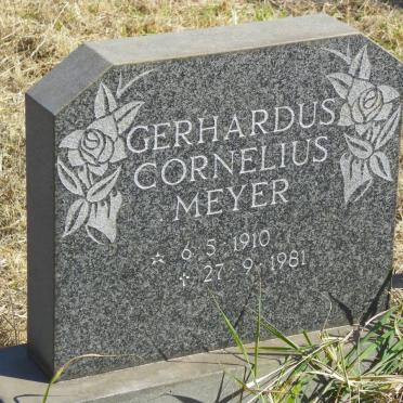MEYER Gerhardus Cornelius 1910-1981