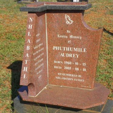 NHLABATHI Phuthumile Audrey 1960-2005