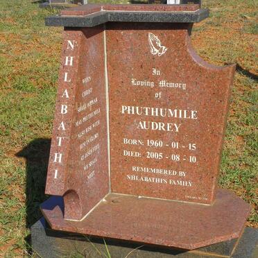 NHLABATHI Phuthumile Audrey 1960-2005
