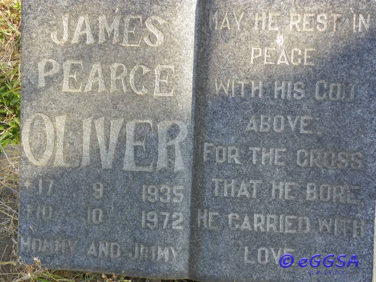 OLIVER James Pearce 1935-1972