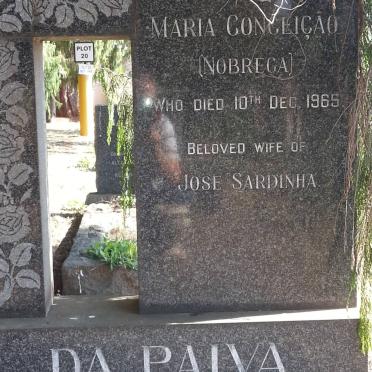 PAIVA Maria Conceiҫao, de nee NOBREGA -1965