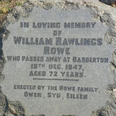 ROWE William Rawlings -1947