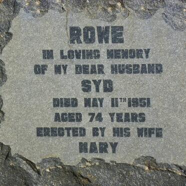 ROWE Syd -1951