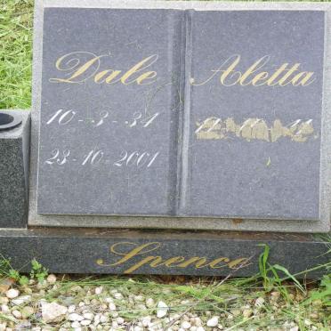 SPENCE Dale 1934-2001 & Aletta 1941-