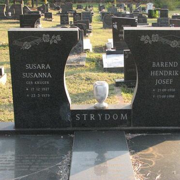 STRYDOM Barend Hendrik Josef 1918-1998 &amp; Susara Susanna KRUGER 1927-1979