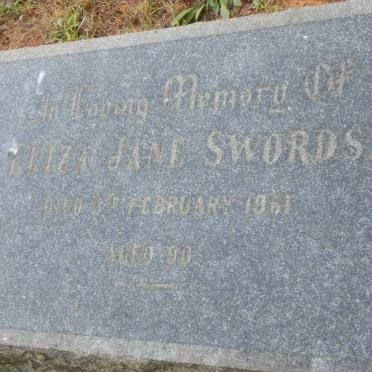 SWORDS Eliza Jane -1961