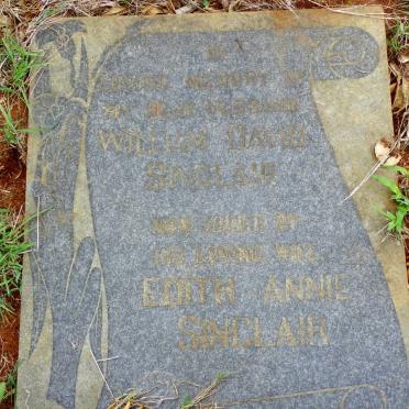 SINCLAIR William David &amp; Edith Annie