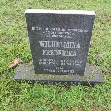 SCHMAHL Wilhelmina Frederika 1960-1999