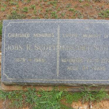 SCOTT John R. 1878-1965 &amp; Margaret -1973