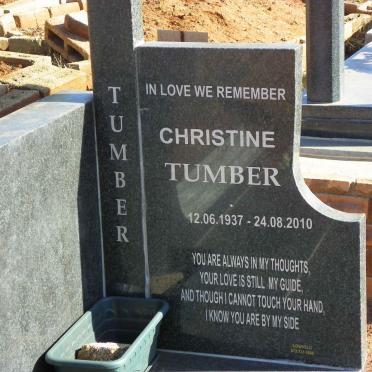TUMBER Christine 1937-2010