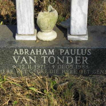 TONDER Abraham Paulus, van 1971-1988