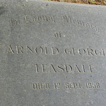 TEASDALE Arnold George -1958