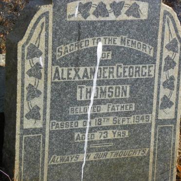 THOMSON Alexander George -1949