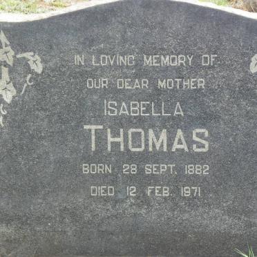 THOMAS Isabella 1882-1971