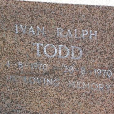 TODD Ivan Ralph 1970-1970