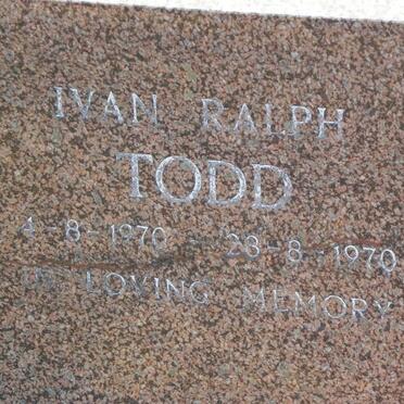 TODD Ivan Ralph 1970-1970