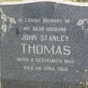 THOMAS John Stanley 1882-1968