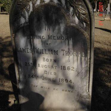 THORPE James William 1862-1894