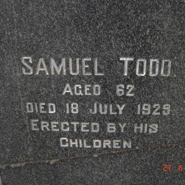 TODD Samuel  -1929