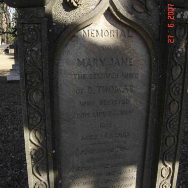 THOMAS Mary Jane  -1895