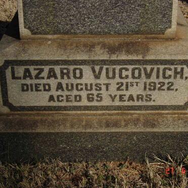 VUCOVICH Lazaro  -1922