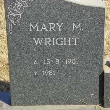 WRIGHT Mary M. 1901-1981